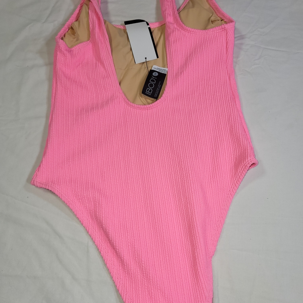 Nwt Womens Size Small Cotton On Body Vibrant Pink One Piece Swimsuit - Picture 2 of 2